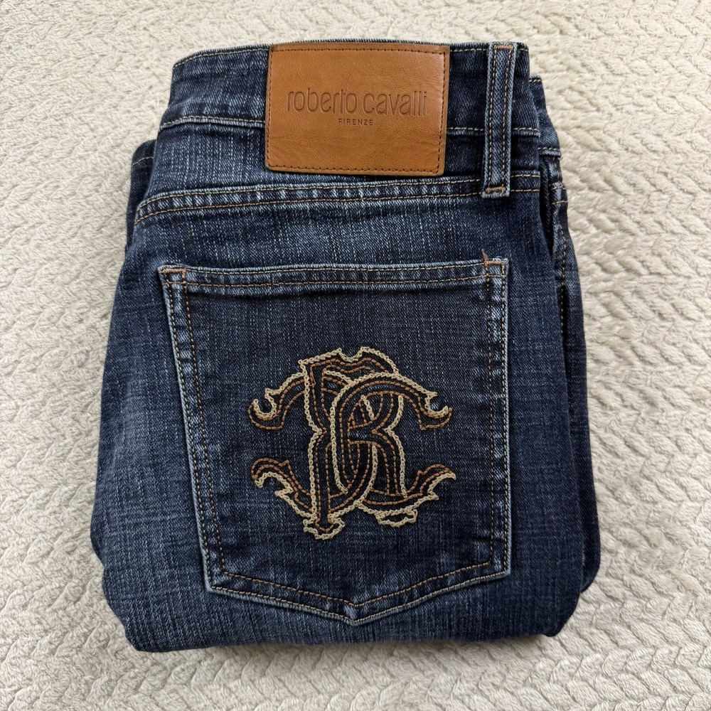 Roberto Cavalli Firenze Jeans Men's 32x24 (hemmed) Luxury denim Made in Italy - Picture 9 of 16